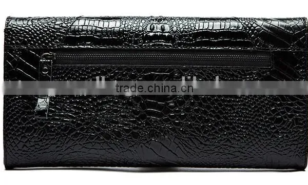 2016New Arrival Fashionable Women Crocodile Pattern Leather Shoulder Bag Clutch Bag Hand Bag Wallet photo-5
