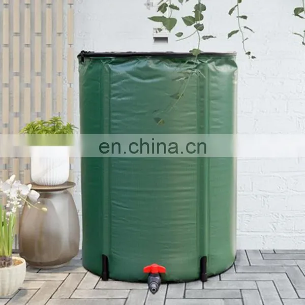 Hot Selling 250L 400L 750L Diy Green Portable Big Collapsible Rain Water Barrels photo-2