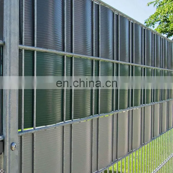 Custom PVC Zaun Streifen Hart Fence Privacy Protection Hard Pvc Strip Screen Fence 19cm*252cm,1450gsm photo-2