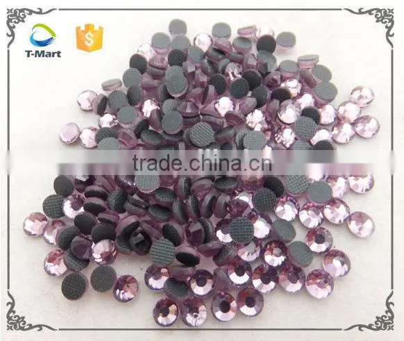 2mm-8mm Top Quality Deep Purple Iron on Rhinestone photo-4