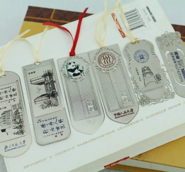 Custom Bookmarks For Metal Crafts Books Die Casting Gold Plated Metal Book Marks Bookmark photo-3