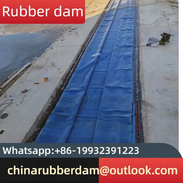 Whole Slope Inflatable Flood Control Dam Spot Mobile Irrigation Rubber Rolling Dam photo-3