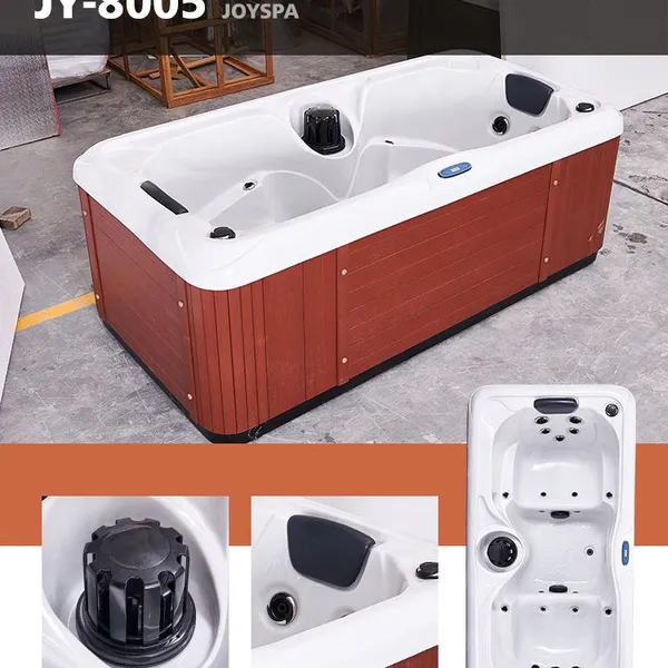 Good Price Garden 2 Seats Outdoor Massage SPA Whirlpool Small Bathtub Hot Tub photo-2