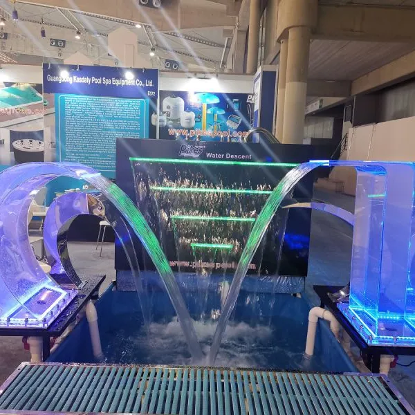 Multiple Color LED Light Acrylic Transparent Waterfall For Decoration photo-5
