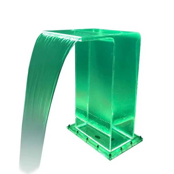 SPA Equipment Transparent RGB Led Light Water Curtain Swimming Pool Acrylic Fountains Jet Waterfall photo-4