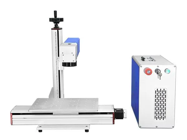 Desktop Cheap Price Durable Seamless Splicing 30 W Split Optical Fiber Marking Machine Jewelry Gold Stainless Steel photo-2
