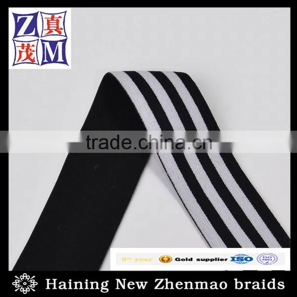 White and Black Striped Elastic Flip Belt Exercise Band photo-3