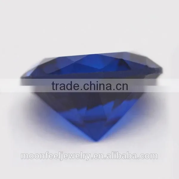 Round Brilliant Cut Blue Synthetic SpineI Gemstones photo-2
