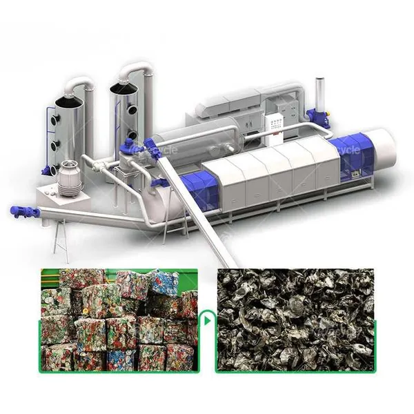 Garden Waste Continuous Rotary Carbonization Furnace Biomass Activated Carbon Making Machine Aluminum Cans Paint Remove Furnace photo-4