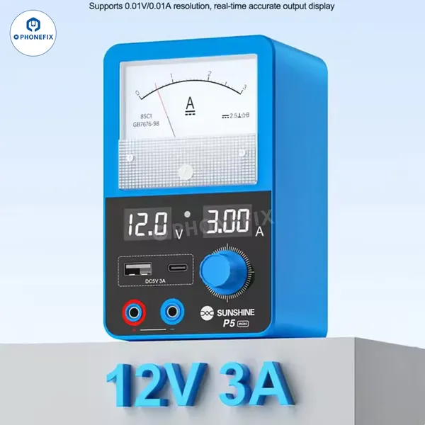 SUNSHINE P5 Mini Dual Display Power Supply With USB-C USB-A Output photo-2