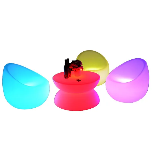 Outdoor Activities Illuminated Furniture Parties Weddings Illuminated Tables and Chairs 16 Color Variations IP65 Waterproof photo-4