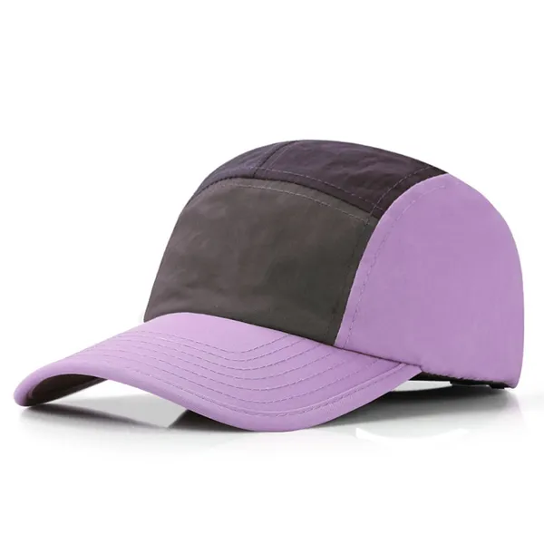 Custom Hat 5 Panel Outdoor Functional Cap With Woven Label Waterproof Breathable Design Unisex Camping Hiking Cap Wholesales photo-4