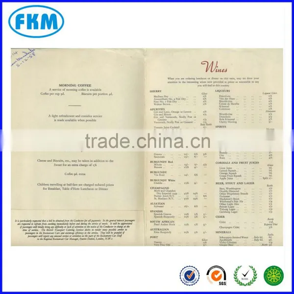 Menu Folder Printing photo-3