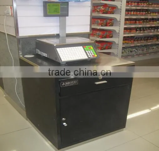 APEX supermarket stainless steel weighing table/table top weighing scale/weight table