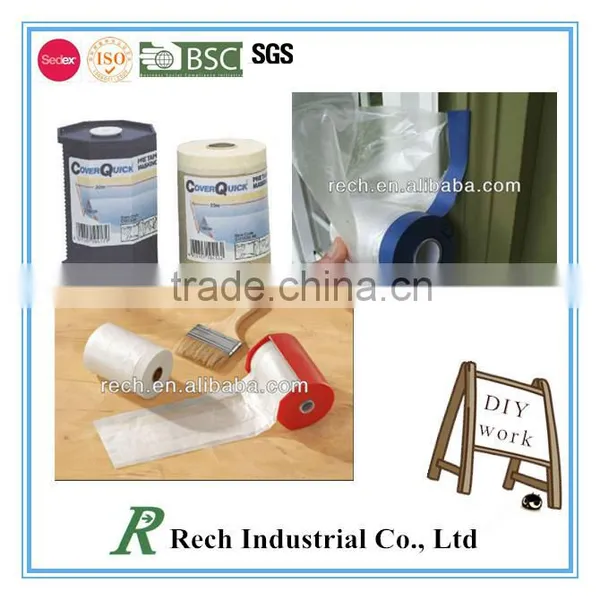 High Quality Reflective Plastic Film With Masking Tape photo-2