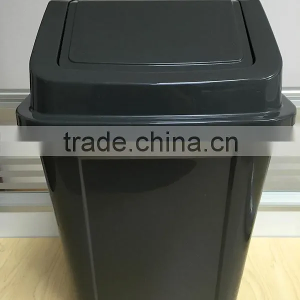 30 Litre Square Swing Bin Trash Container Garbage Bin Pressure Lid Waste Can photo-3