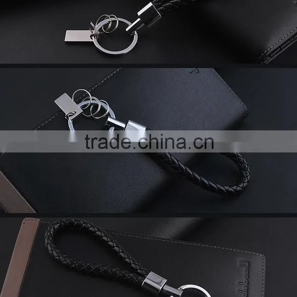High-grade Leather Key Ring Beautifully Creative Rope Car Leather Strap Key Chain photo-4