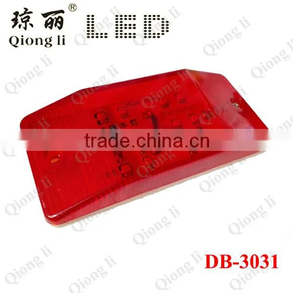 Red Waterproof Save Energy Longblifespan Above 50,000 Hours PC Lens 12 LEDs Marker Light for Trucks photo-3