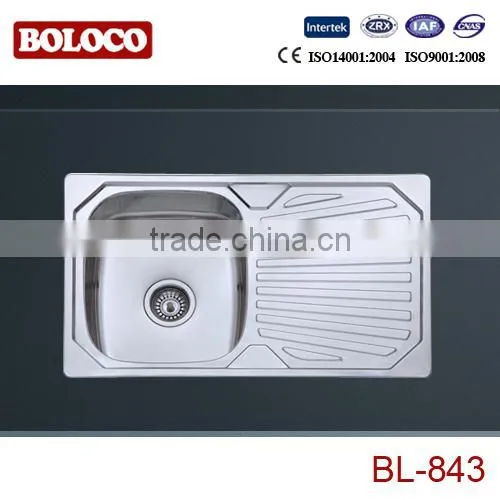 Single Bowl on Drainer Sinks BL-843