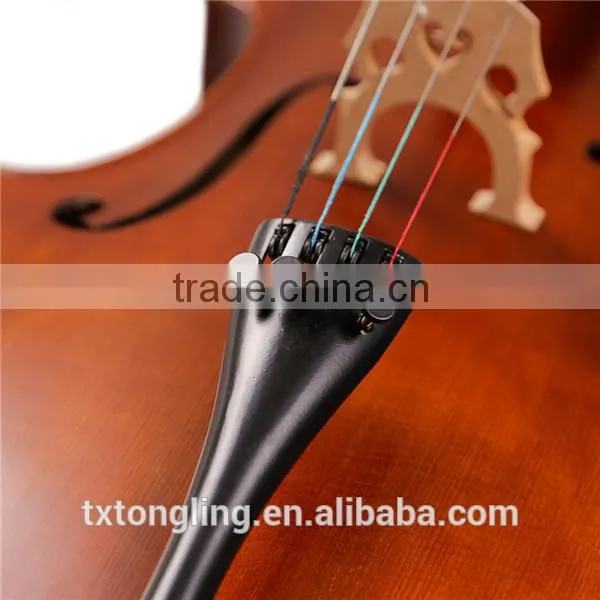 OEM Solid Wood Top Material And Electric Material Ebony Wood Fingerboard Cello TL013-1 photo-4
