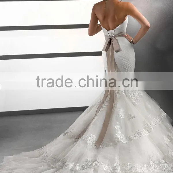 White Beautiful Wedding Dress photo-2
