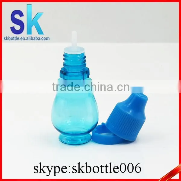 10ml Blue PET e Liquid Plastic Bottles Child Tamperproof Cap With Press in Tip photo-2