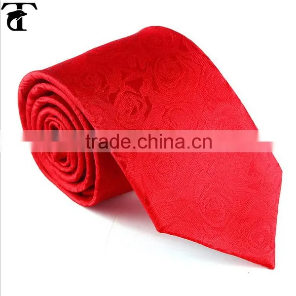 Fashion Printing Design Weddiing Tie Red Party Necktie for Mens photo-2