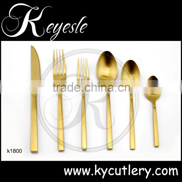 Gold Cutlery Set, Copper Cutlery, Wedding Knife and Fork Set Quality Choice photo-4