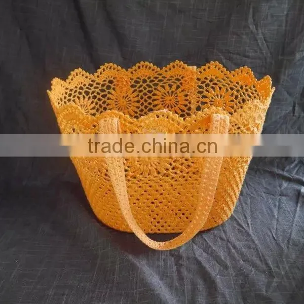 Manufacturers Selling Handmade Cotton Simple Fashion Hook Flower Hand Basket photo-2