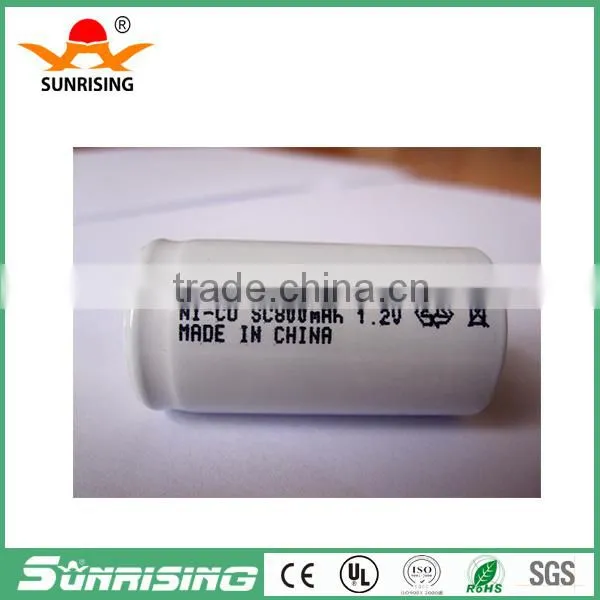 Ni-CD SC800mAh 1.2V Rechargeable Battery for photo-2