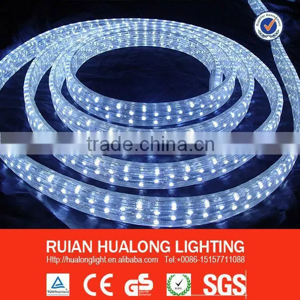 Flat 3/4/5 Wires 36/48/54/72/90/108led/m 110v/220v Waterproof-ip68 Warm White CE &Rohs Led Rope Light photo-2