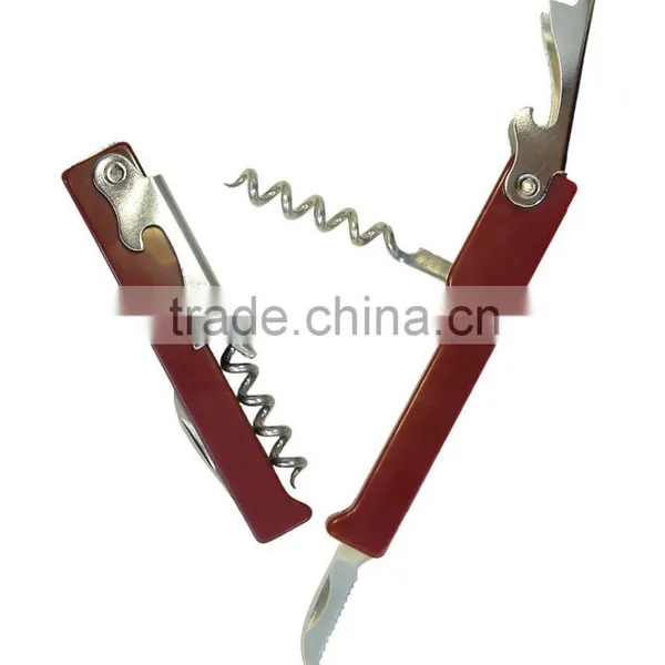 Burgundy Economy Stainless Steel Novelty Wine Corkscrew photo-4
