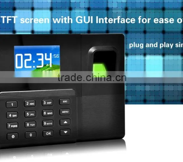 Color Screen TCP/IP Network Fingerprint RFID Time Attendance System A9-TB photo-2