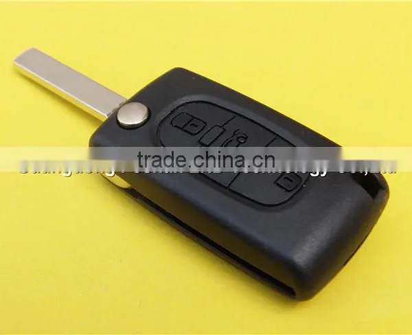 3 Buttons Remote Flip Key Fob Case for Peugeot 307 CE0536 photo-4