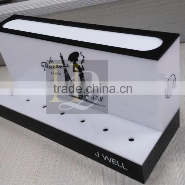 LED Illuminating Fashion Acrylic Cosmetic Display Stand/perfume Display Stand photo-2