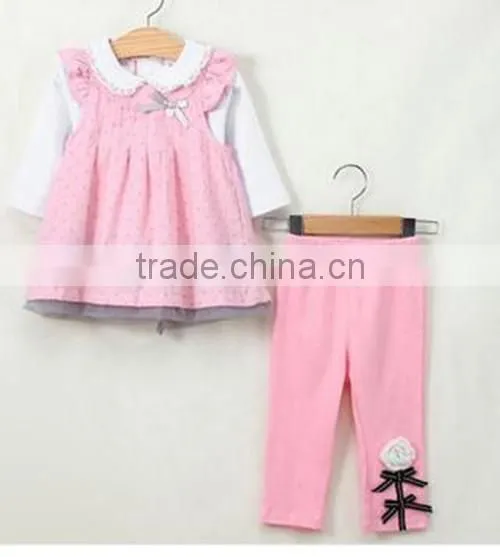 Baby Girl Clothing Set/baby Girl Wear 3 Pcs Set for 2015 photo-3