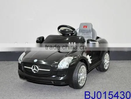 Cool black remote control ride on car for kids