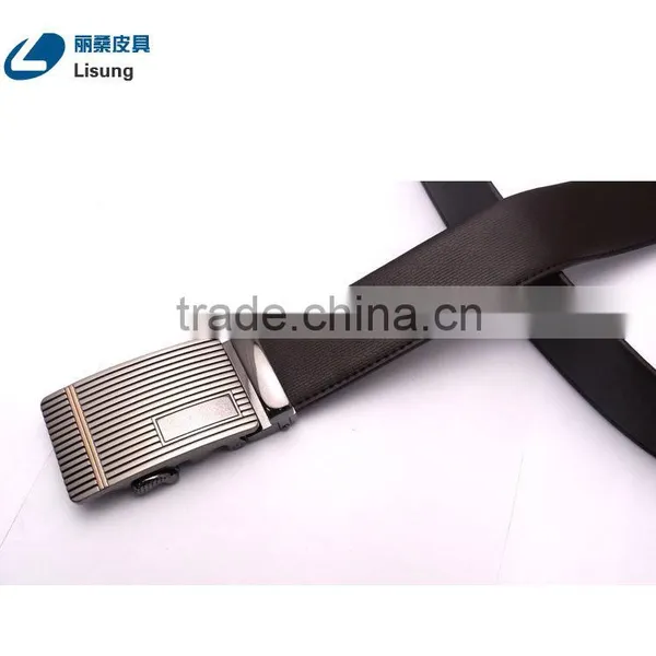 Luxury Automatic Buckle Adjustable Leather Belt Without Holes photo-5