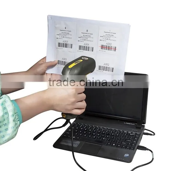 2016 Good Price Yellow Wireless Barcode Scanner XL-9528 photo-5