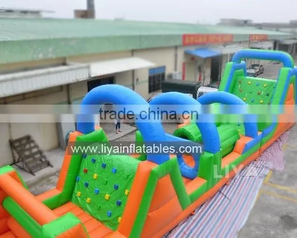 2016 Hot Sale Giant Inflatable Obstacle Course Game Equipment for Children and Adult photo-2