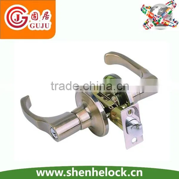 Handle Tubular Lever Wood Door Lever Lockset photo-5