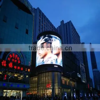 Waterproof P10 Round Led Display Screen Outdoor for Shopping Mall photo-2