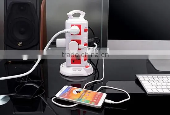 250v Universal Electrical Extension Multi Power Socket Outlet photo-4