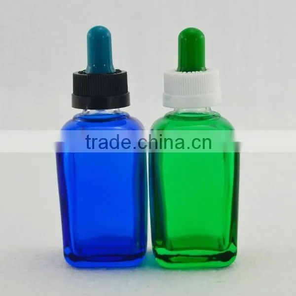 Square Glass Bottle Childproof Cap/ Square Glass Pipette Dropper Bottles /square Glass Euro Dropper Bottles photo-3