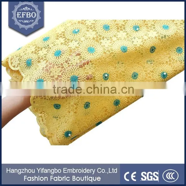 2016 Nice Looking Nigerian French Lace Styles Beaded Fabrics Embroidery Tulle Fabric Wholesale Top Quality African Net Lace photo-2
