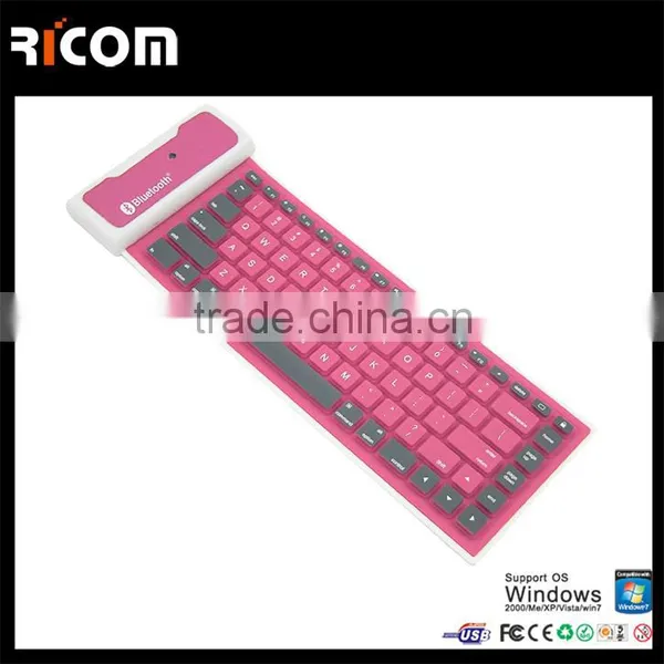 Cheap Silicone Wireless Bluetooth 3.0 Keyboard,silicone Rubber Keyboard Bluetooth,wireless Silicon Bluetooth Keyboard---SKB-212 photo-4