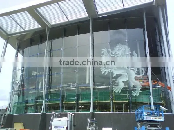 Safety Tempered Clear Float Glass Printing Architectural Glass photo-2