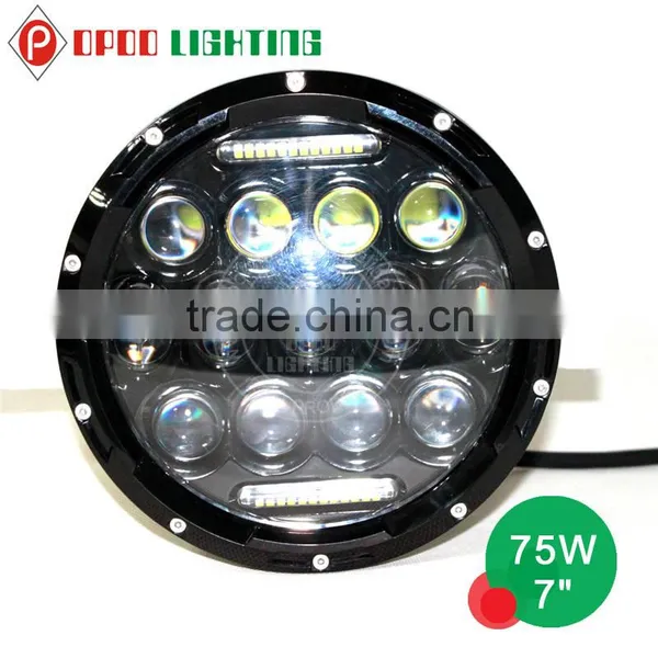 DOT 7 Inch Led Headlight, 60w 7 Inch Led Headlight for Jeep jk photo-3