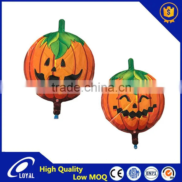 Newest Design Foil Funky Pumpkin Balloon, High Quality Halloween Pumpkin Balloon