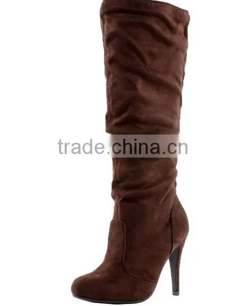 Baghdad Knee High Slouch Boots,women High Heel Boot,Red Boots photo-3